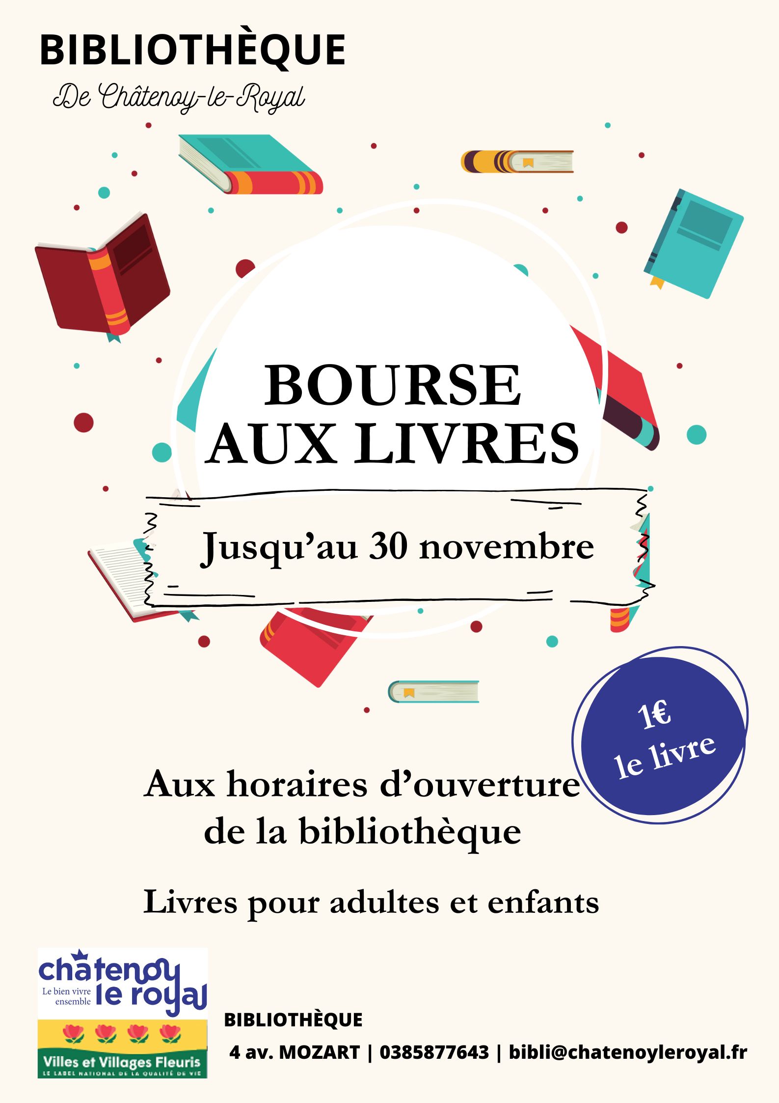 affiche prolongation BOURSE AUX LIVRES